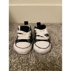 Baby Converse Black Crib Shoe size 1